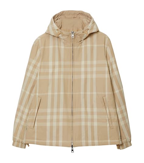 burberry shadow reversible check jacket